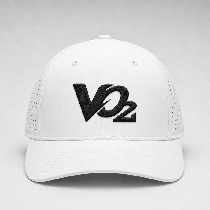 VO2 Embroidered Hat - White