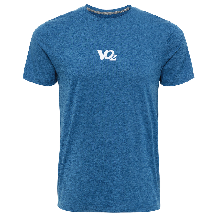 Heathered Icon Tee - Sky Blue