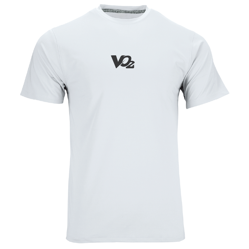 White t-shirt on a white background